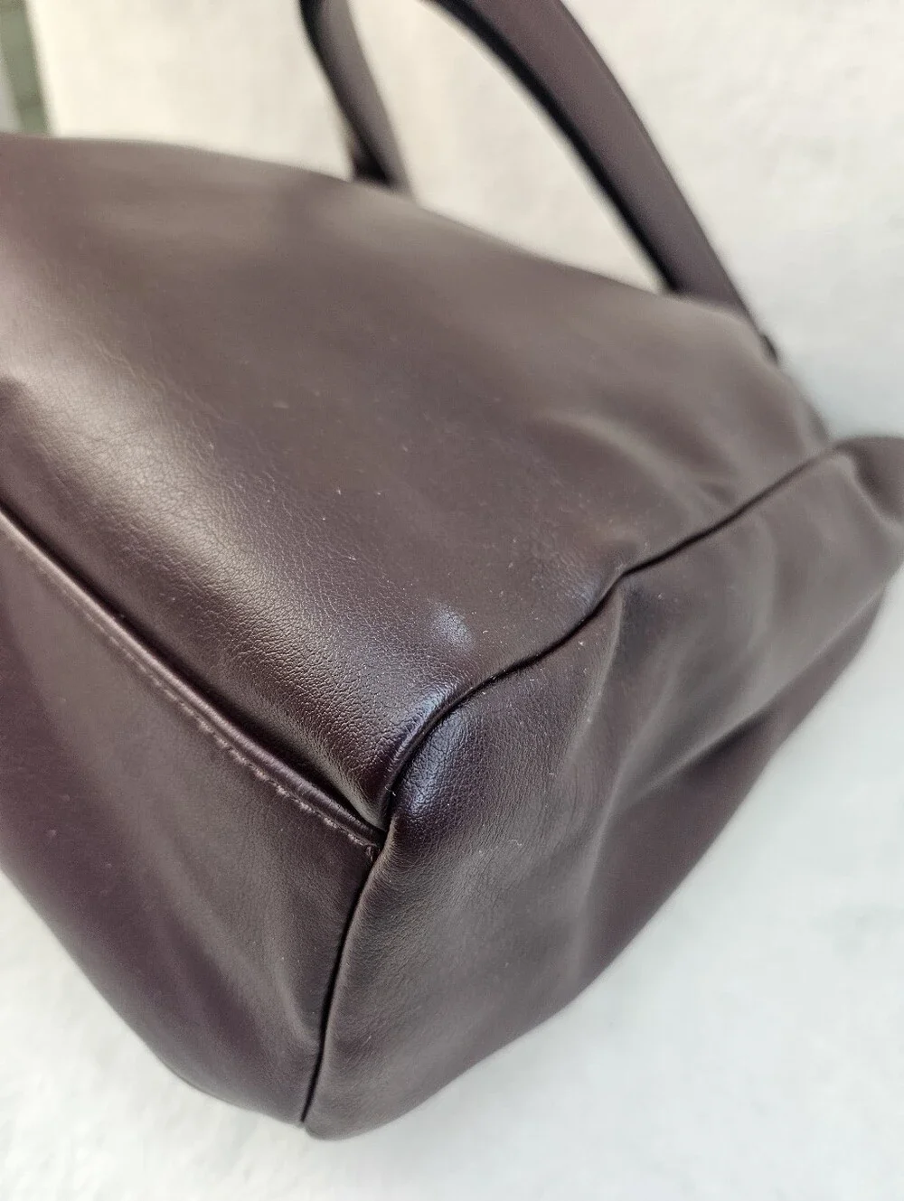 Simply Vera Quilted Shoulder Tote in Plum with Chain-Strap Detail